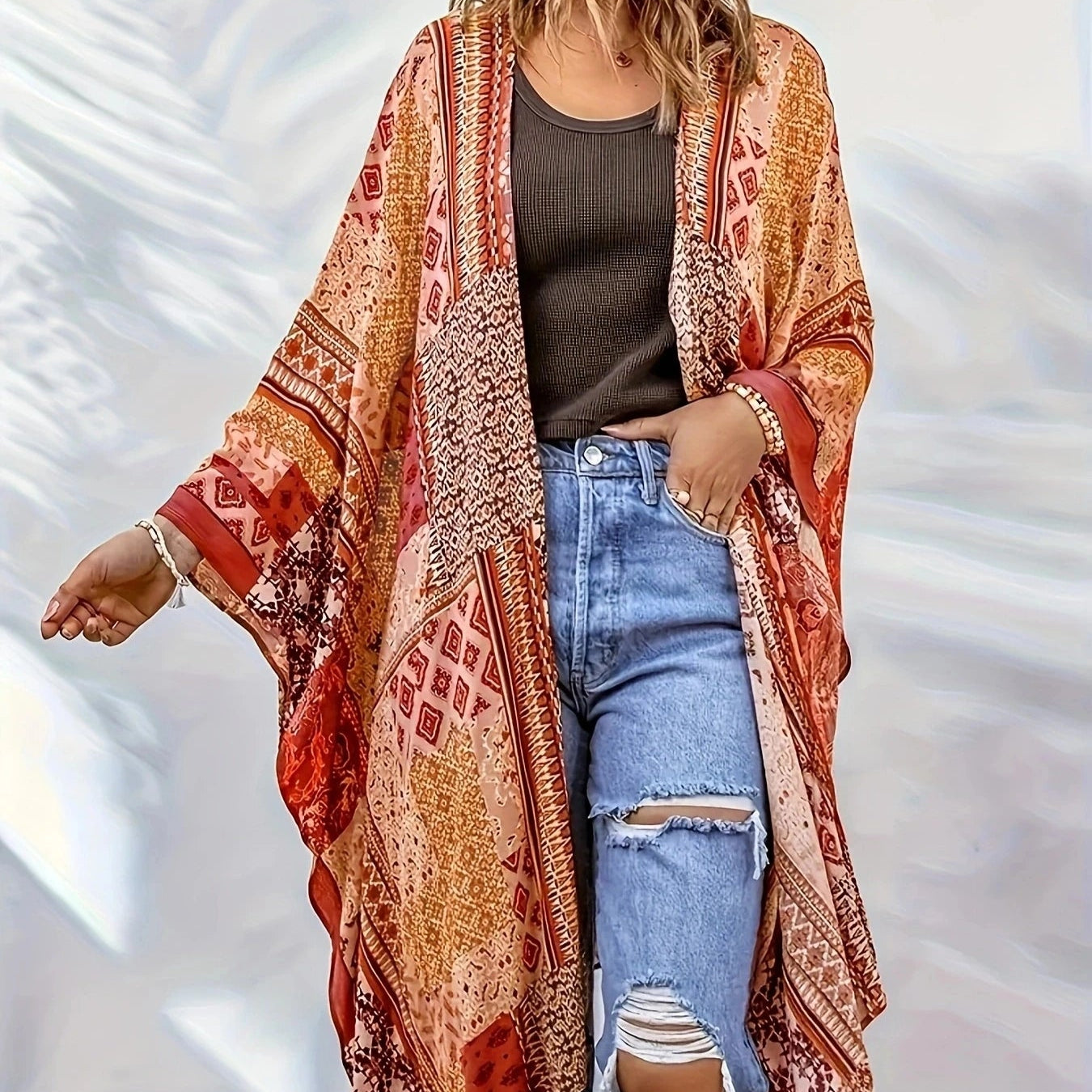 Sahara Sunset Boho Kimono