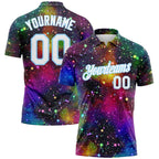 Personality Graffiti Print Custom Polo Shirts Summer Trend New - AL01