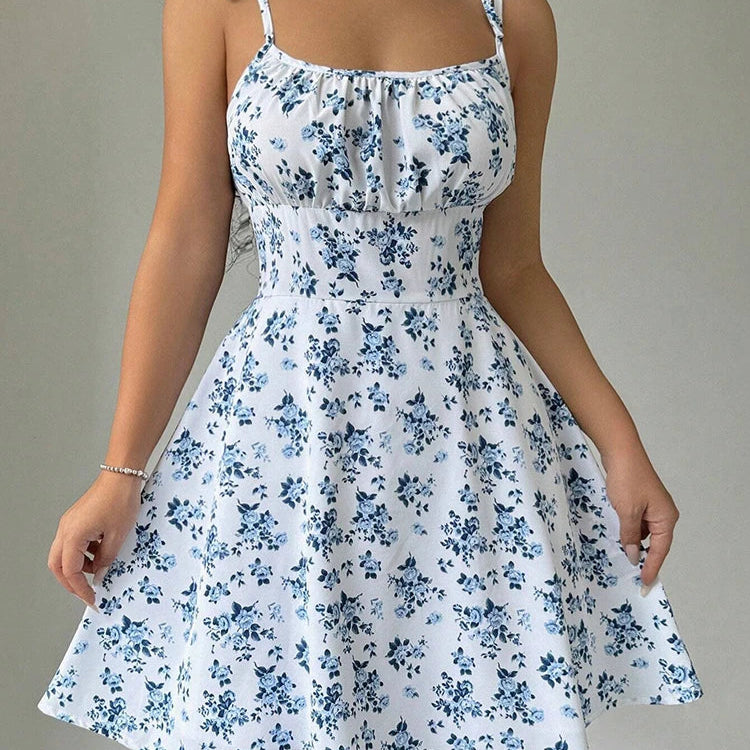 Floral Spaghetti Strap Dress