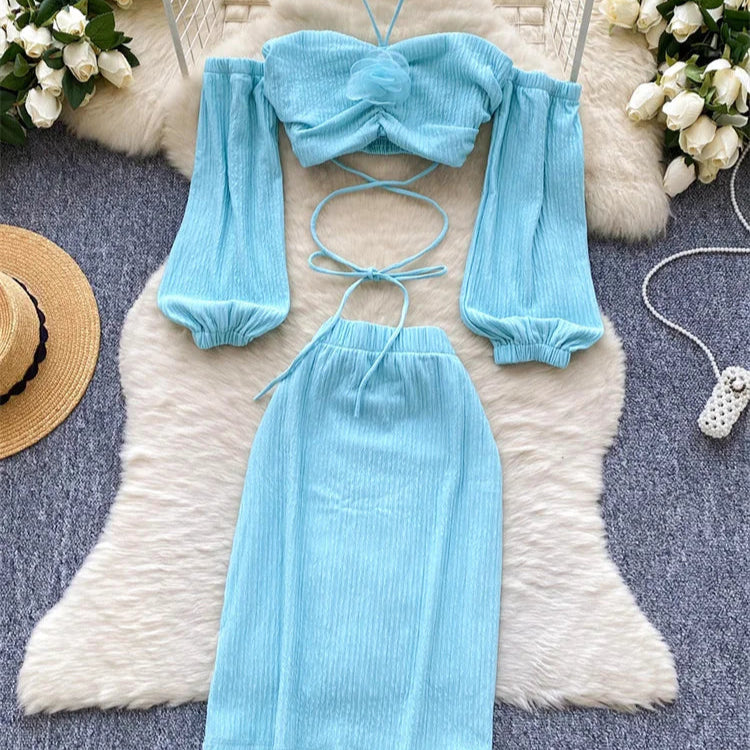 Sophia Summer Lace Plaid Dress