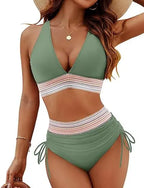 Palm Lines Bikini Set