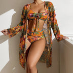 Heatwave 3-Piece Bikini Set