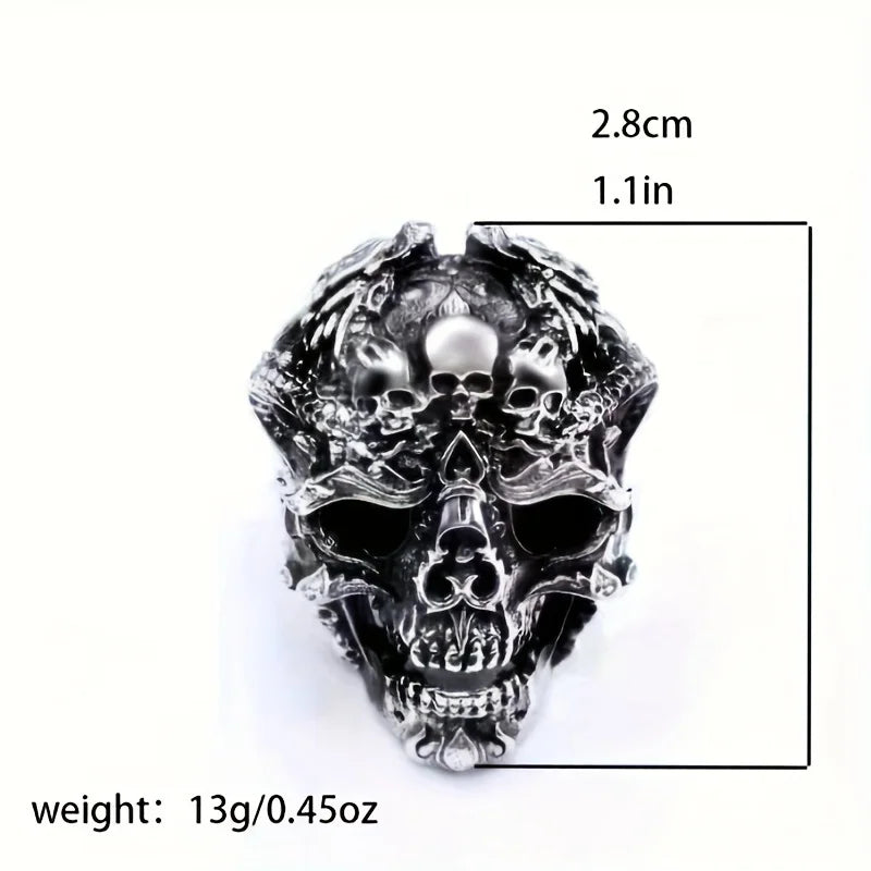 Bold Punk Rock Statement Ring