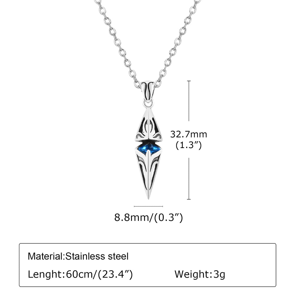 Steel Faith Torque Necklace