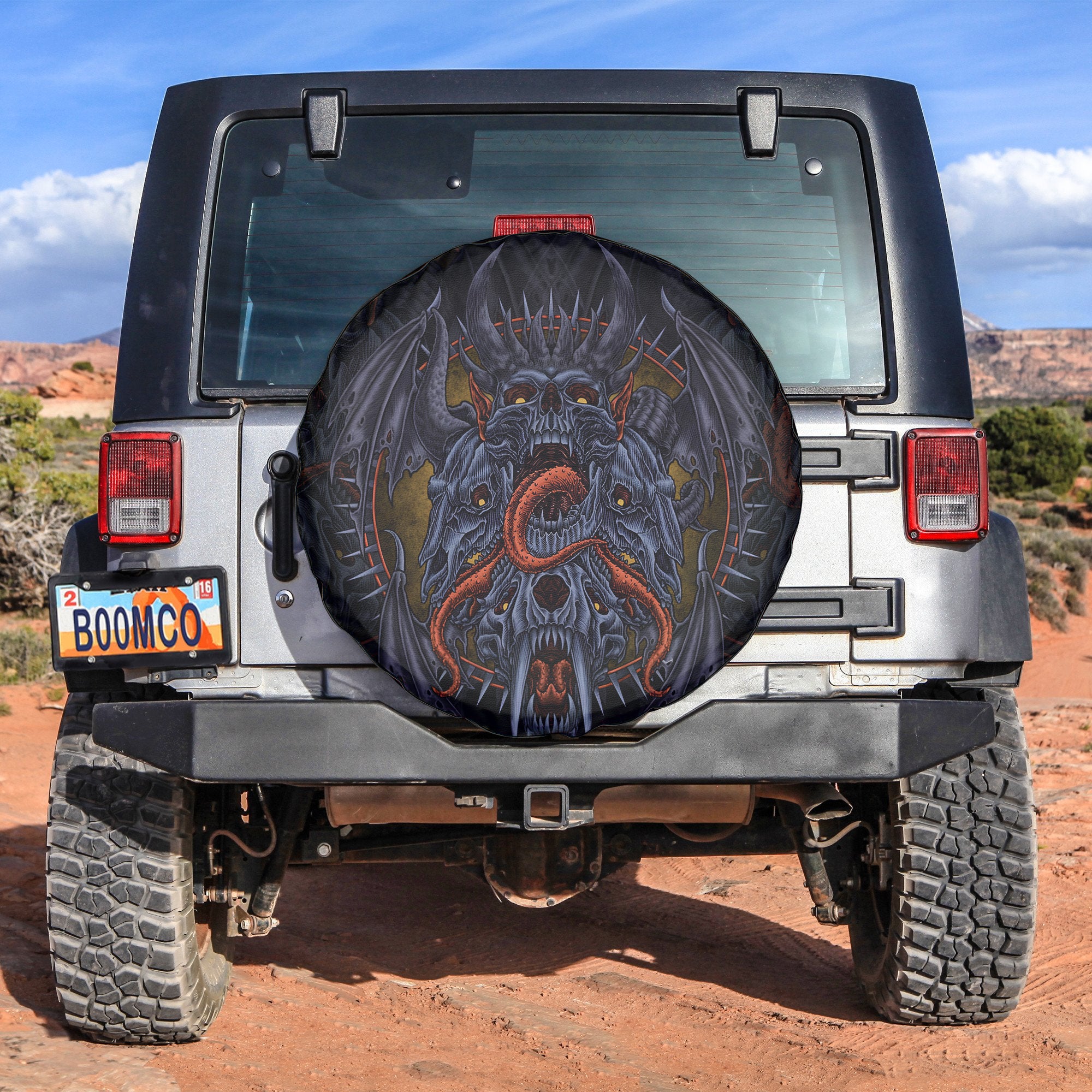 Monster Origin Design Halloween Vibes Spare Tire Cover - TH02