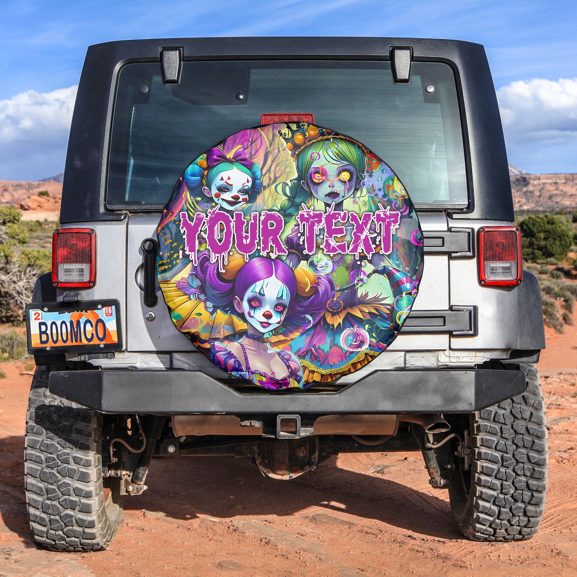 Personalised Doll Soul Design Halloween Vibes Spare Tire Cover - TH02