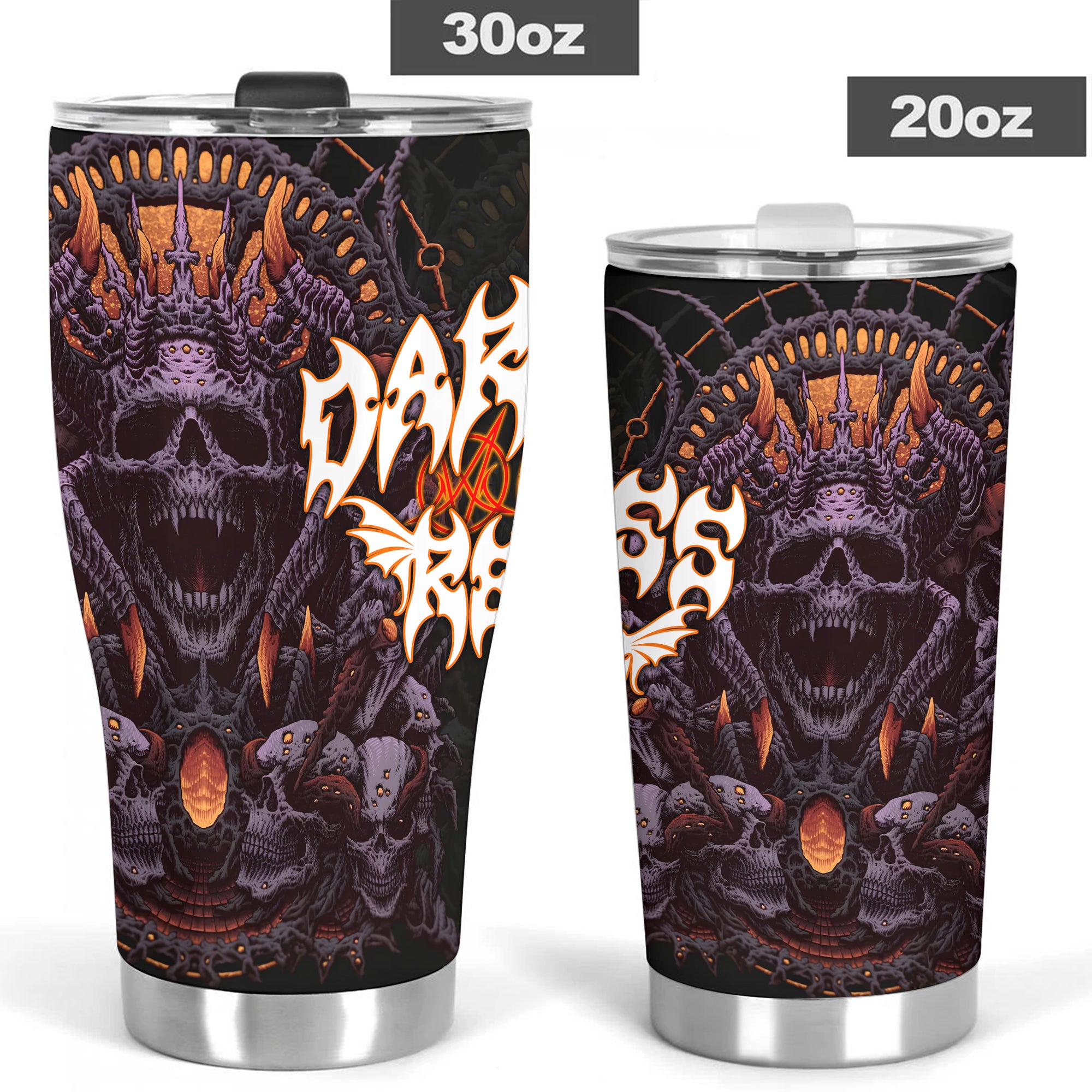 Darkness Reborn Design Halloween Vibes Stainless Steel Tumbler – 20oz/30oz  - TH02