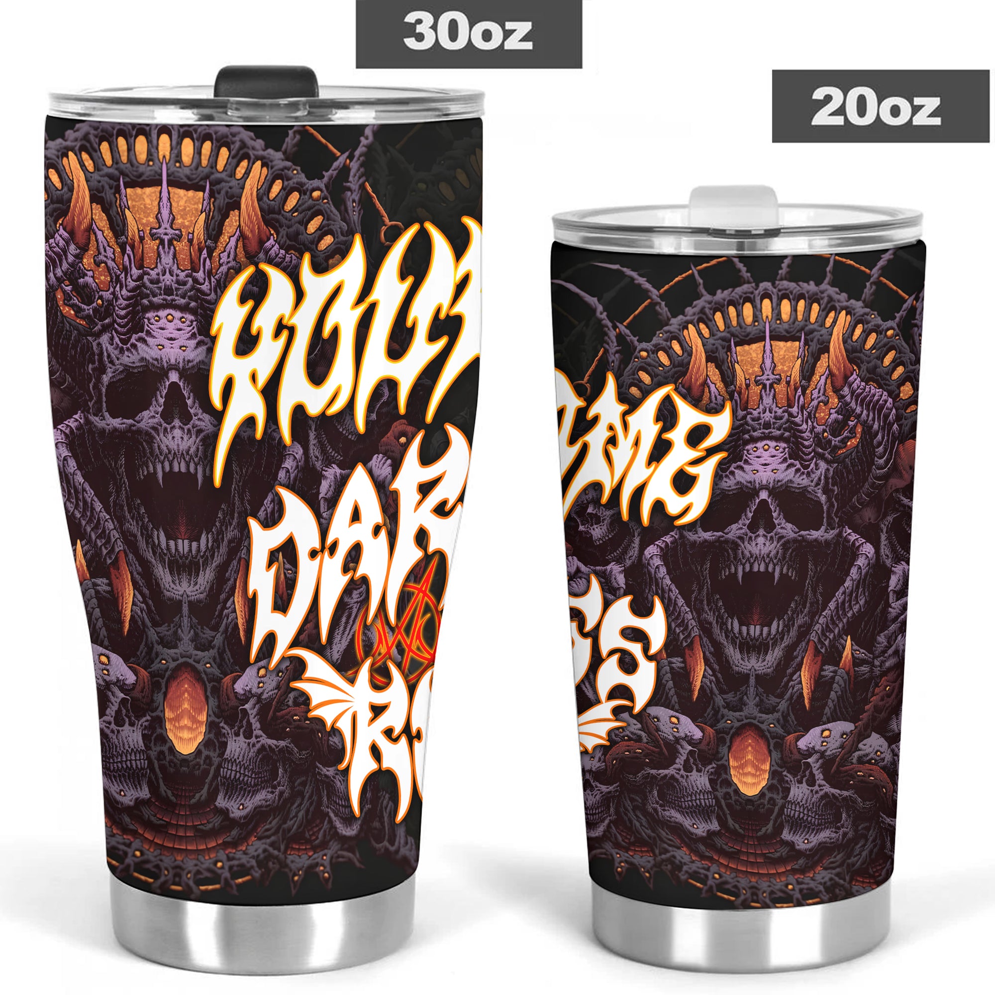 Personalised Darkness Reborn Design Halloween Vibes Stainless Steel Tumbler – 20oz/30oz  - TH02