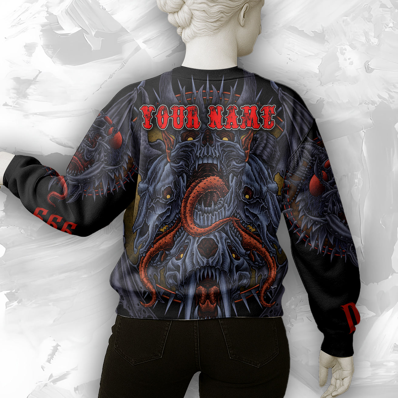 Personalised Monster Origin Design Halloween Vibes Sweatshirt - TH02