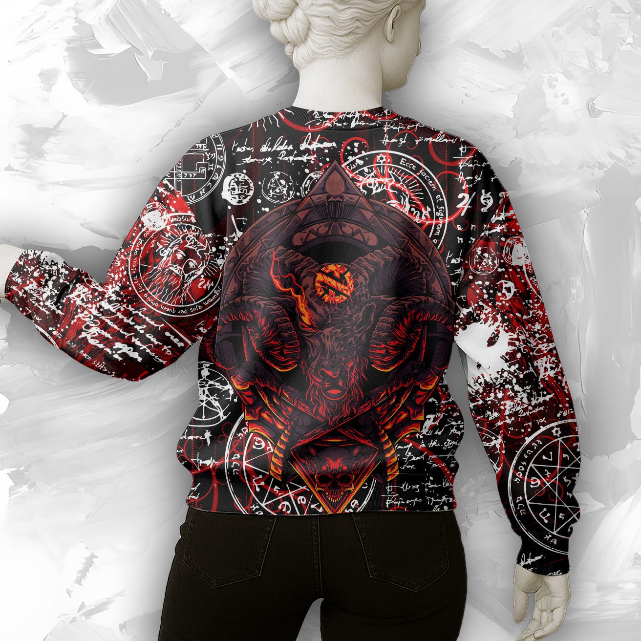 Baphomet Design Halloween Vibes Sweatshirt - TH02