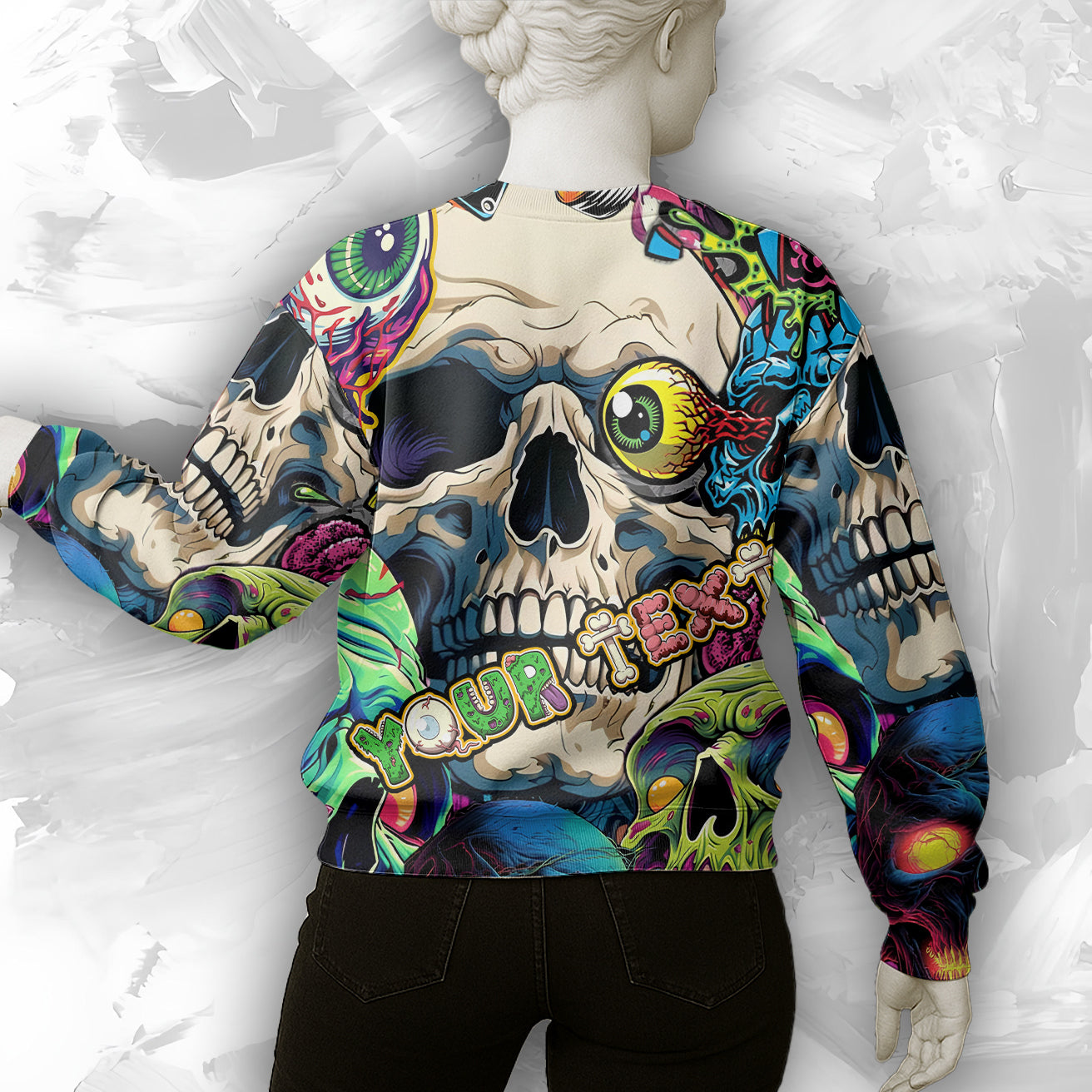 Personalised Death Is Only The Beginning Design Halloween Vibes Sweatshirt - TH02