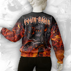 Personalised Inferno Reaper Design Halloween Vibes Sweatshirt - TH02