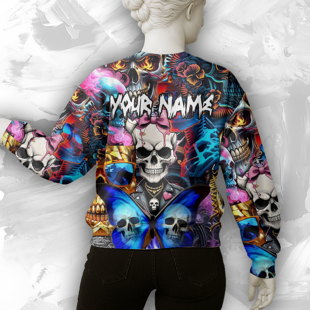Personalised Lethal Beauty Design Halloween Vibes Sweatshirt - TH02