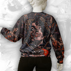 Fallen Angel Design Halloween Vibes Sweatshirt - TH02