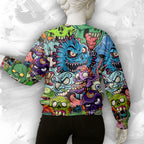 Zombie World Design Halloween Vibes Sweatshirt - TH02