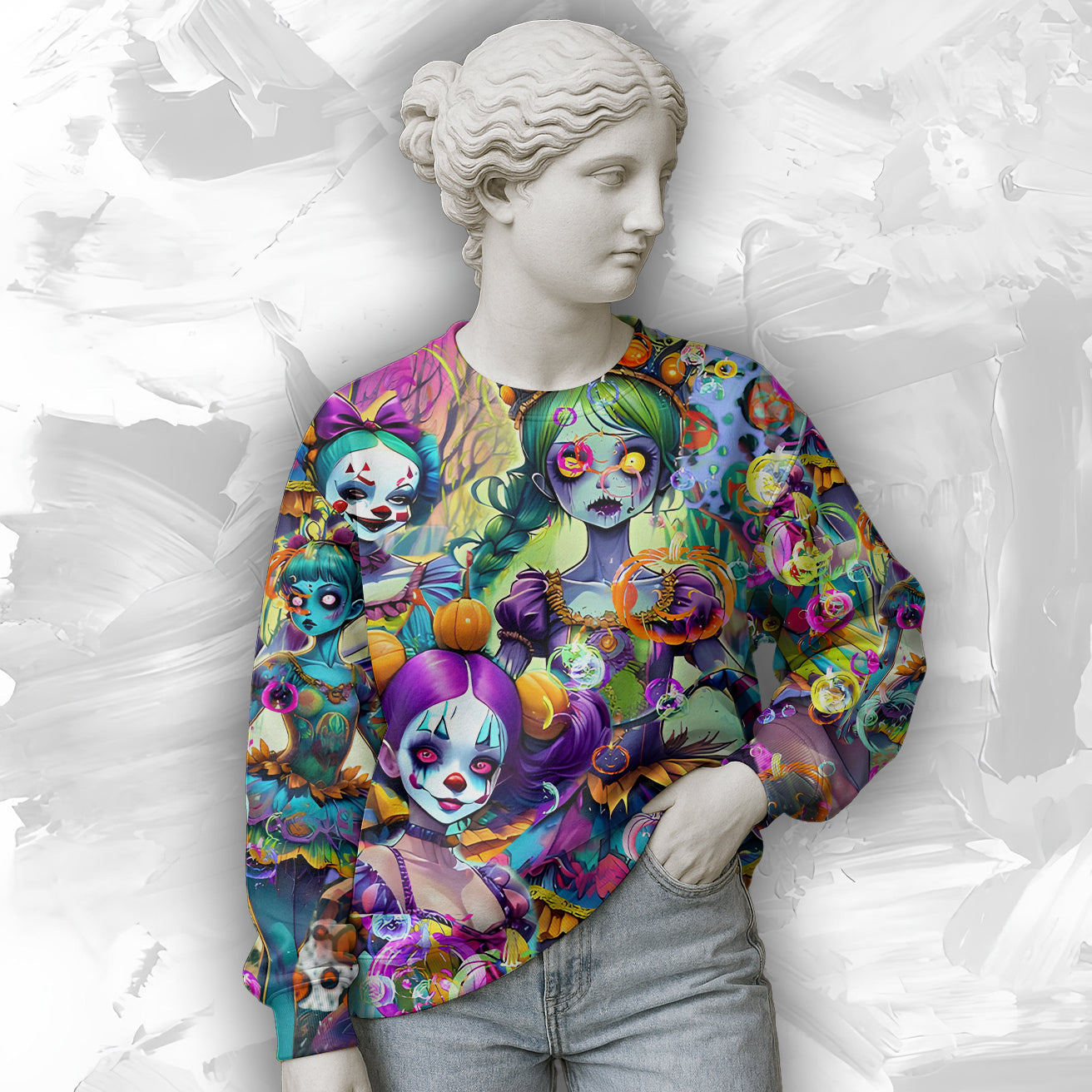 Doll Soul Design Halloween Vibes Sweatshirt - TH02