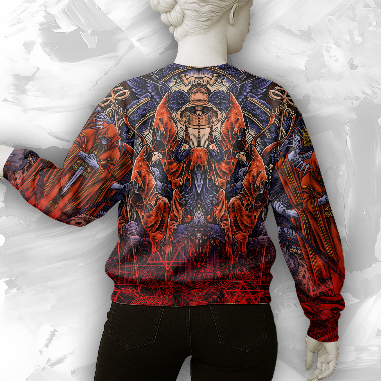 Servant Of Satan Design Halloween Vibes Sweatshirt - TH02