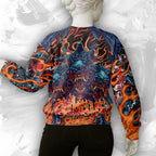 Cerberus Flame Design Halloween Vibes Sweatshirt - TH02