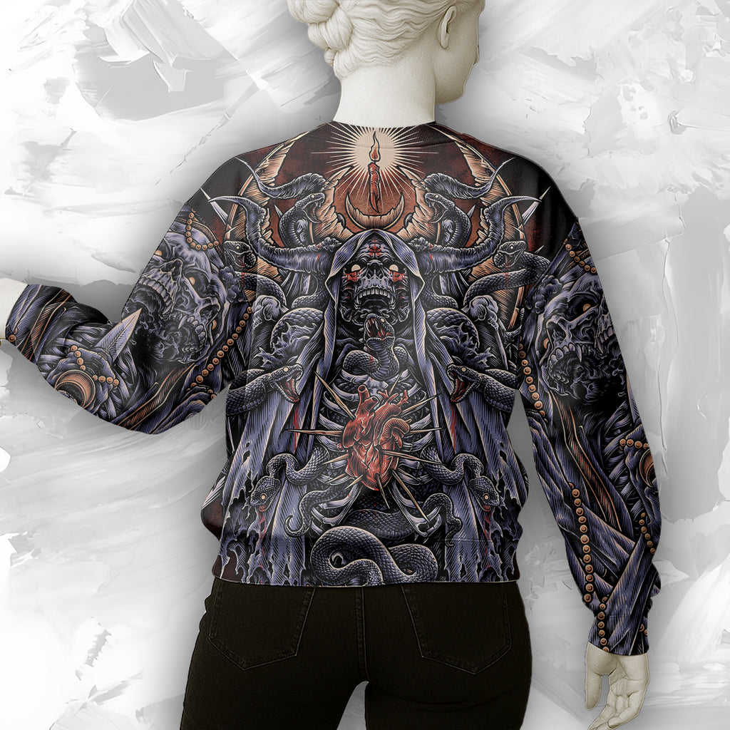 Serpent's Covenant Design Halloween Vibes Sweatshirt - TH02