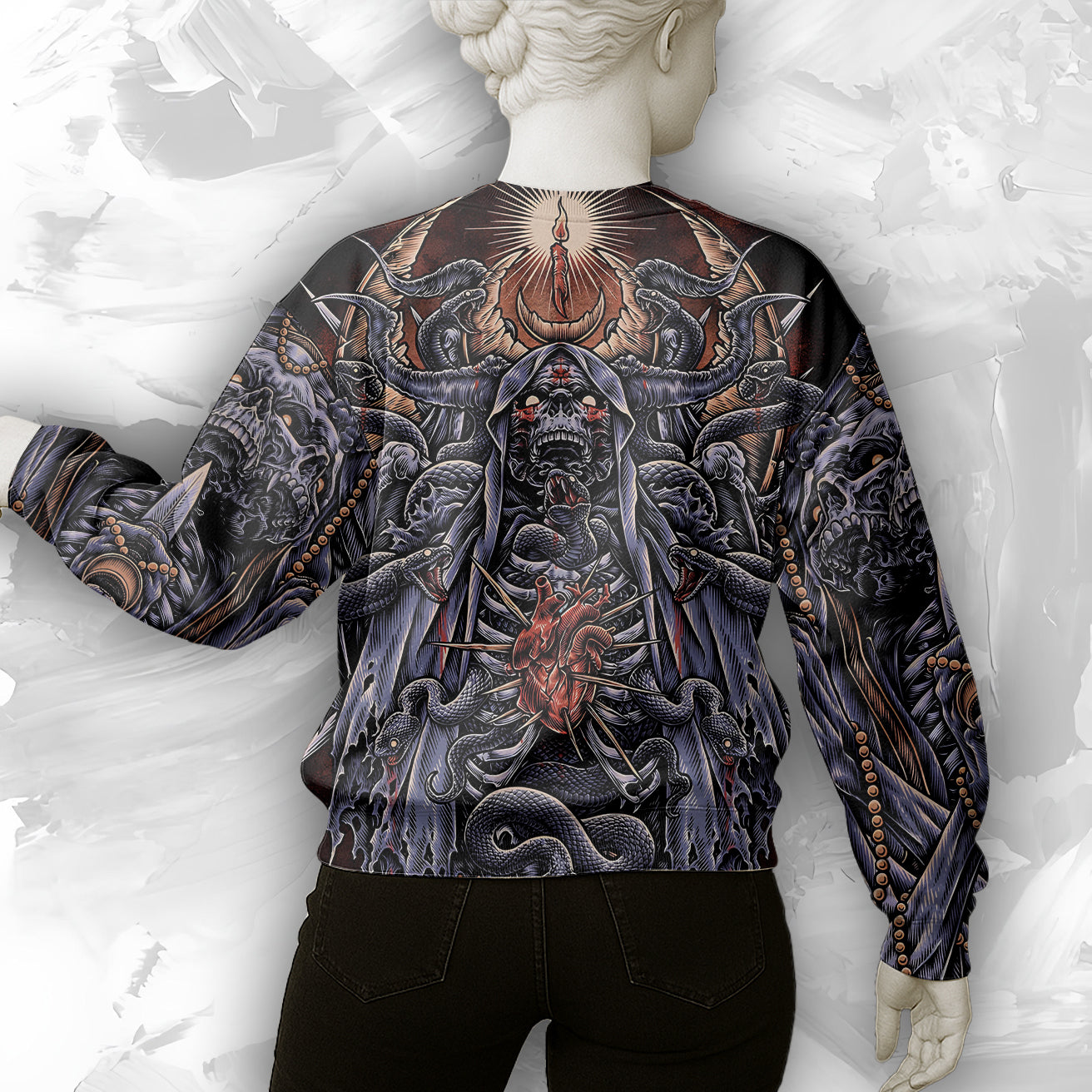 Serpent's Covenant Design Halloween Vibes Sweatshirt - TH02