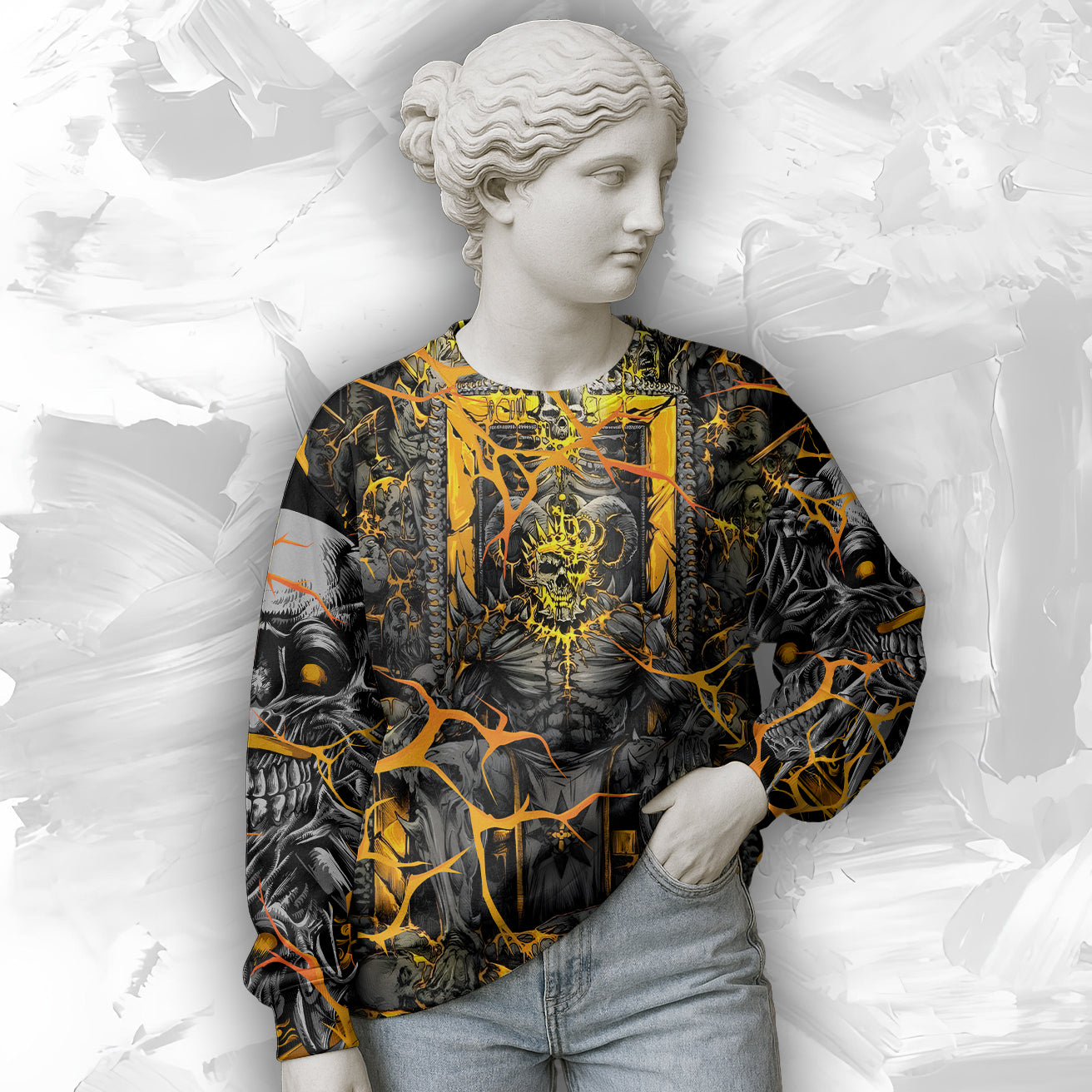 Dark Overlord Design Halloween Vibes Sweatshirt - TH02