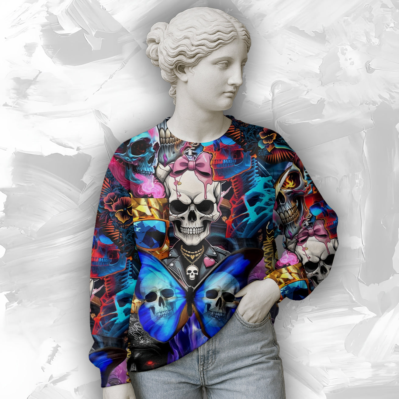Personalised Lethal Beauty Design Halloween Vibes Sweatshirt - TH02