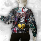 Personalised Painted Pain Design Halloween Vibes Sweatshirt - TH02