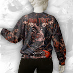 Personalised Fallen Angel Design Halloween Vibes Sweatshirt - TH02