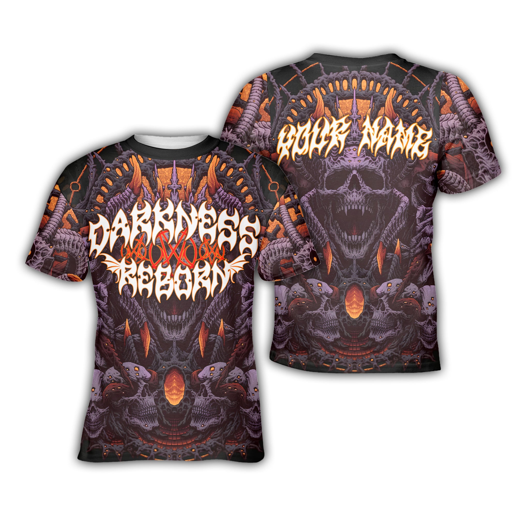 Personalised Darkness Reborn Design Halloween Vibes T-Shirt - TH02