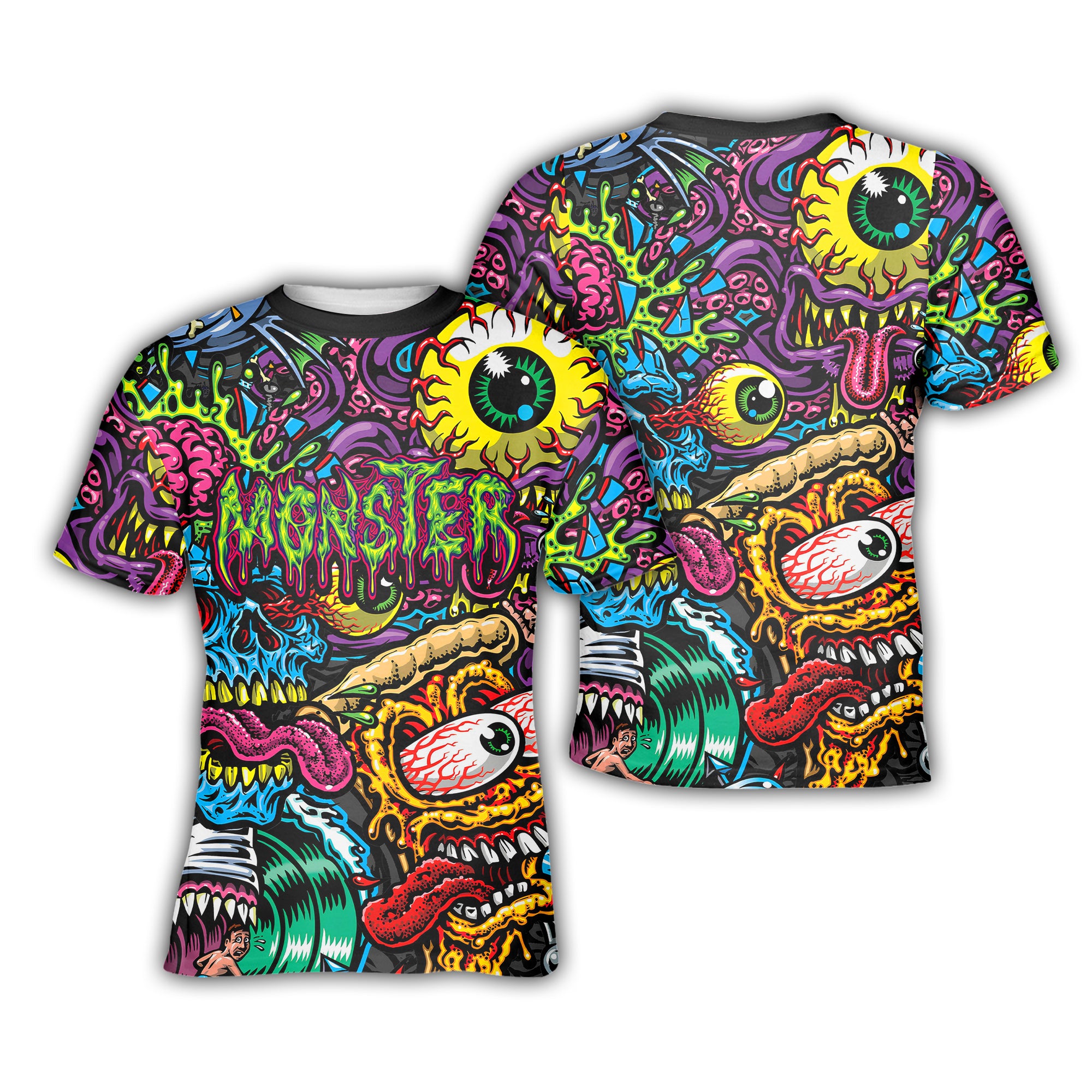 Monster Mashup Design Halloween Vibes T-Shirt - TH02