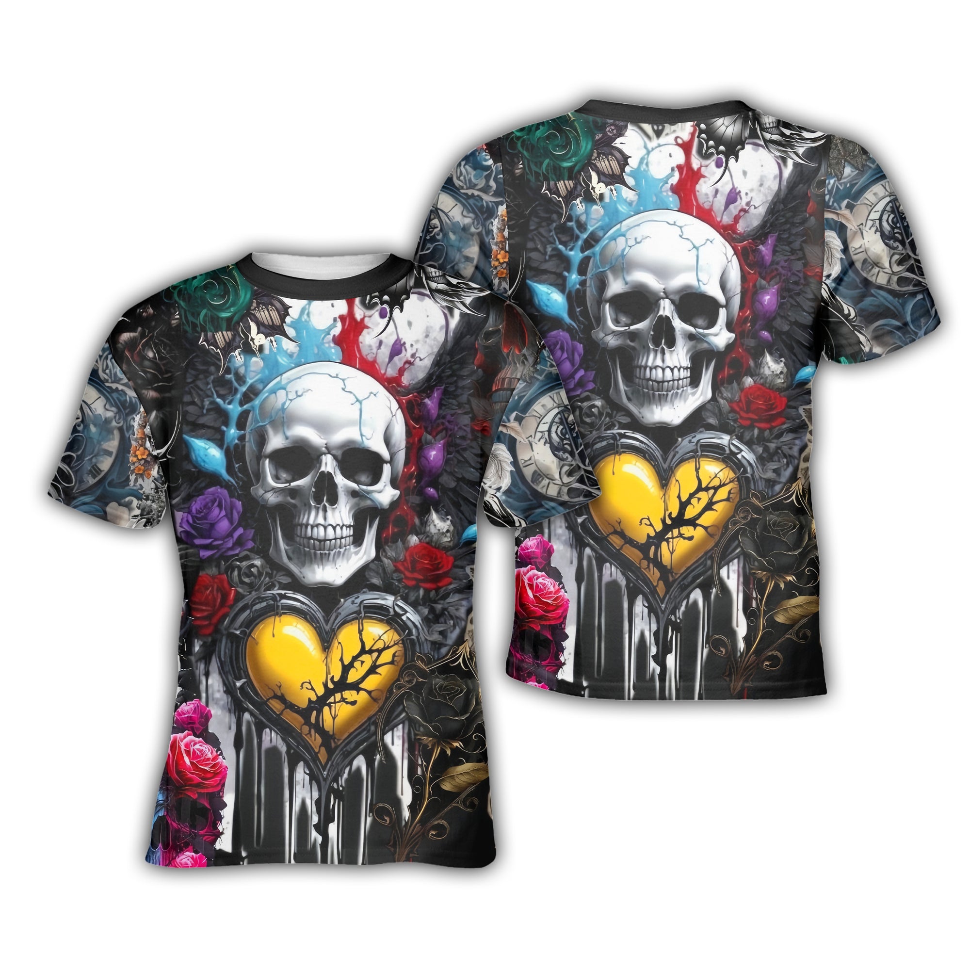 Painted Pain Design Halloween Vibes T-Shirt - TH02