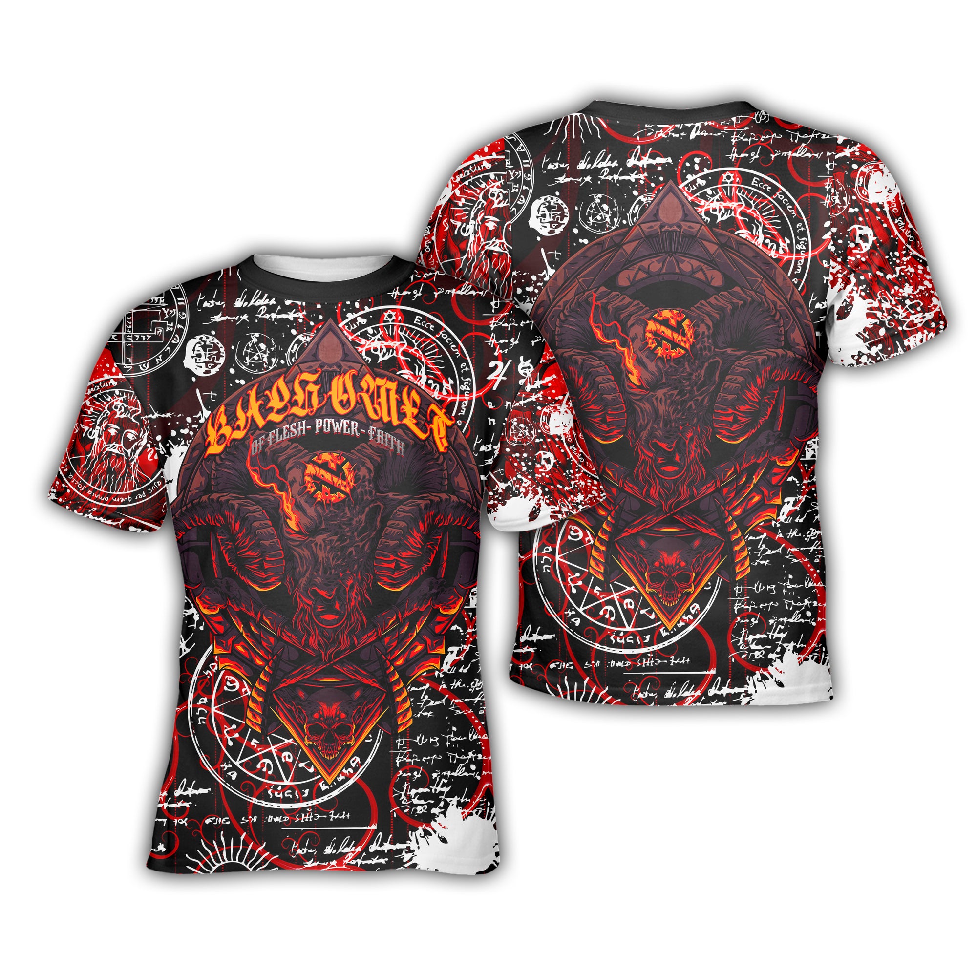 Baphomet Design Halloween Vibes T-Shirt - TH02