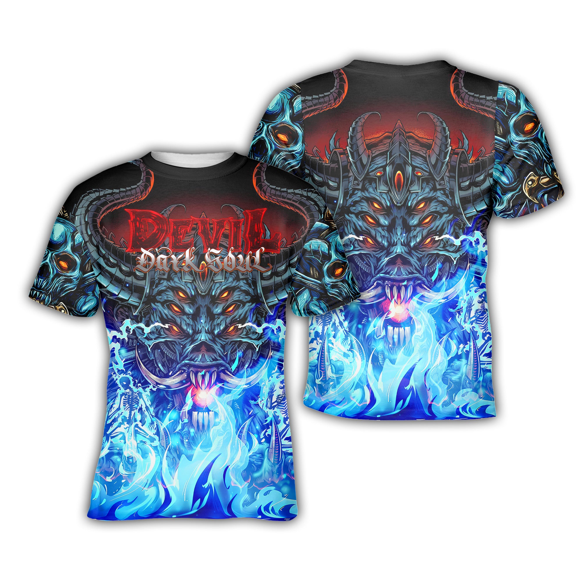Devil Dark Soul Design Halloween Vibes T-Shirt - TH02