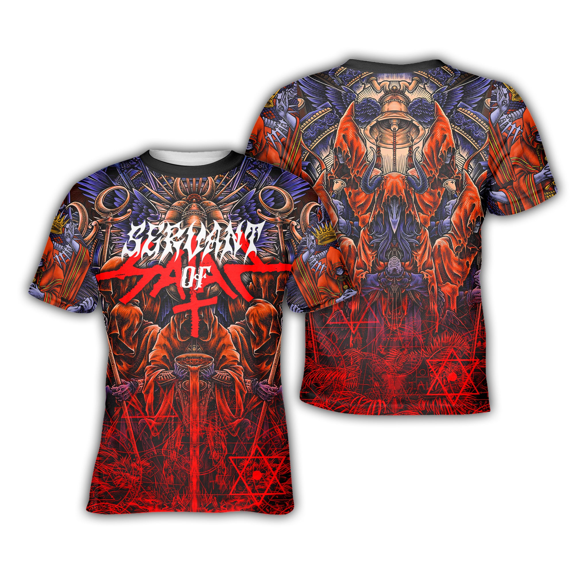 Servant Of Satan Design Halloween Vibes T-Shirt - TH02