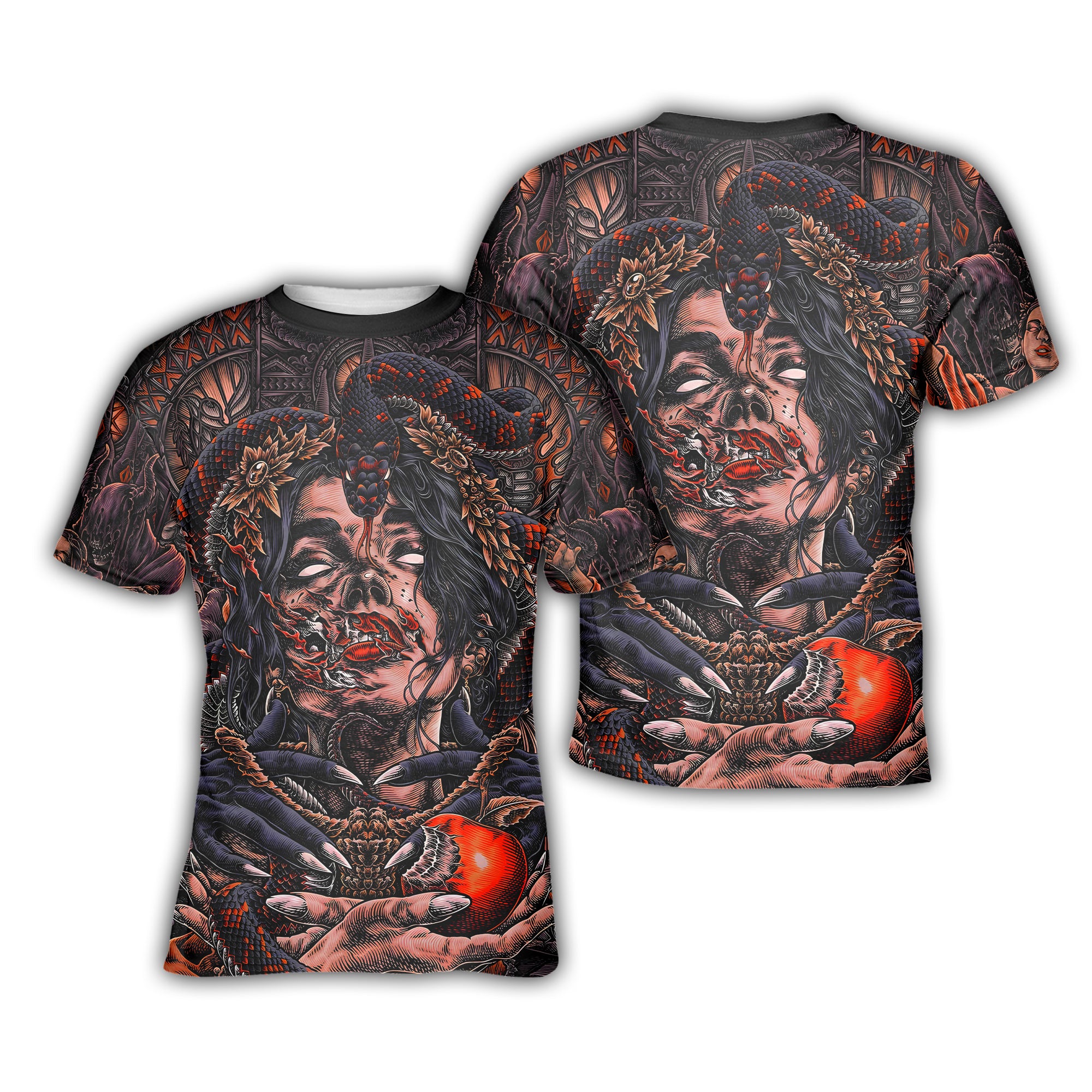 Fallen Angel Design Halloween Vibes T-Shirt - TH02