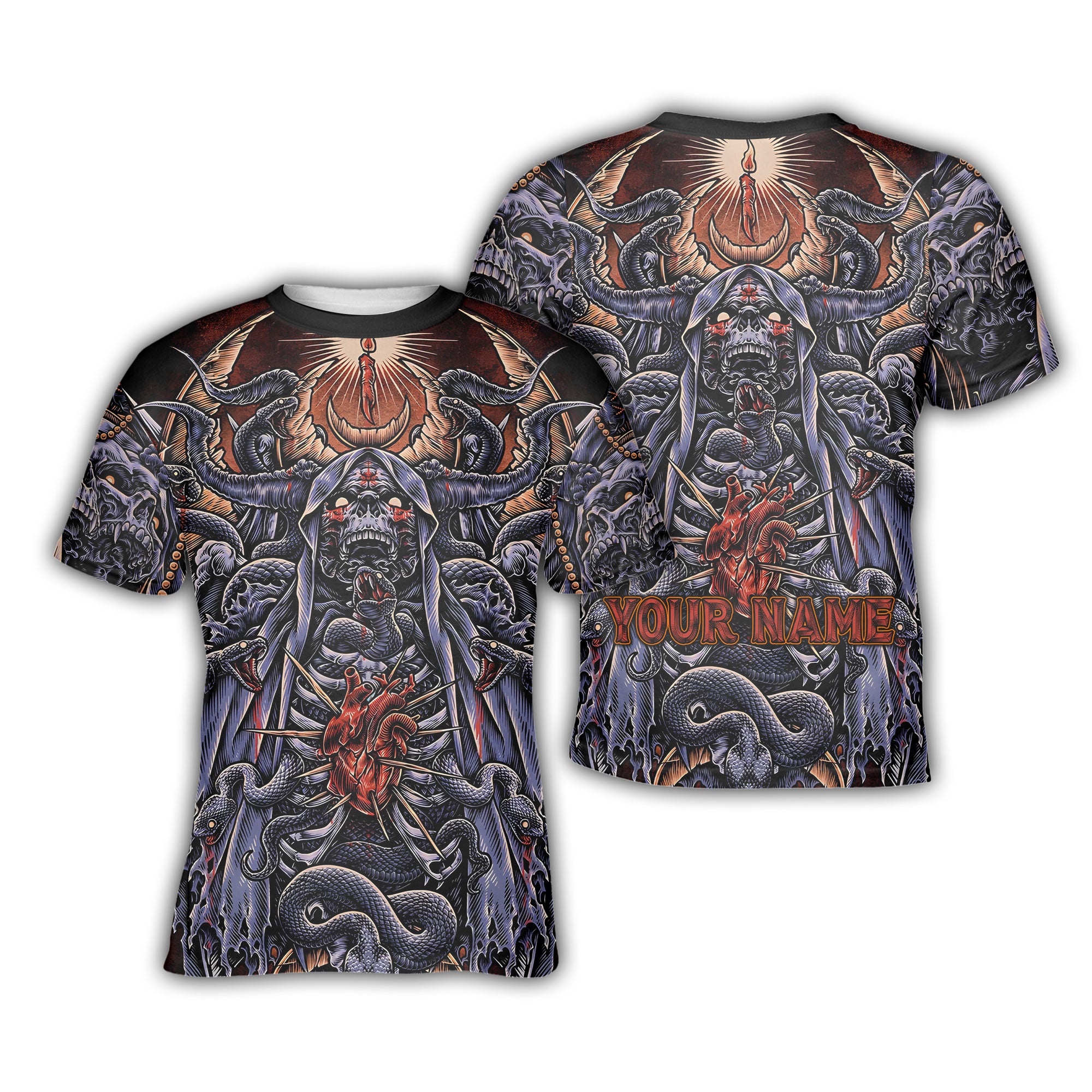 Personalised Serpent's Covenant Design Halloween Vibes T-Shirt - TH02