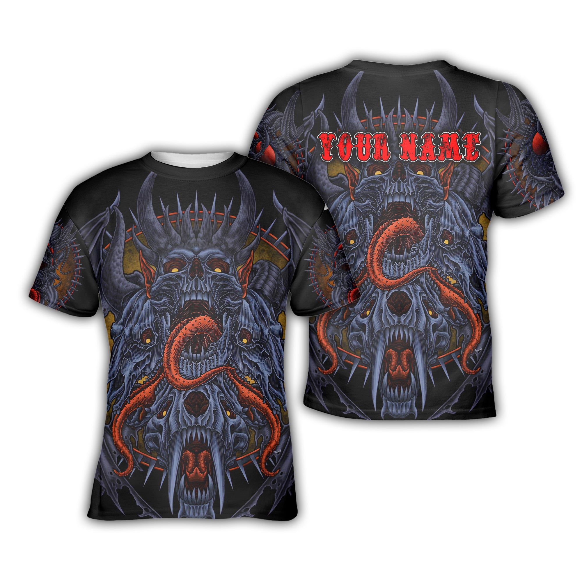 Personalised Monster Origin Design Halloween Vibes T-Shirt - TH02