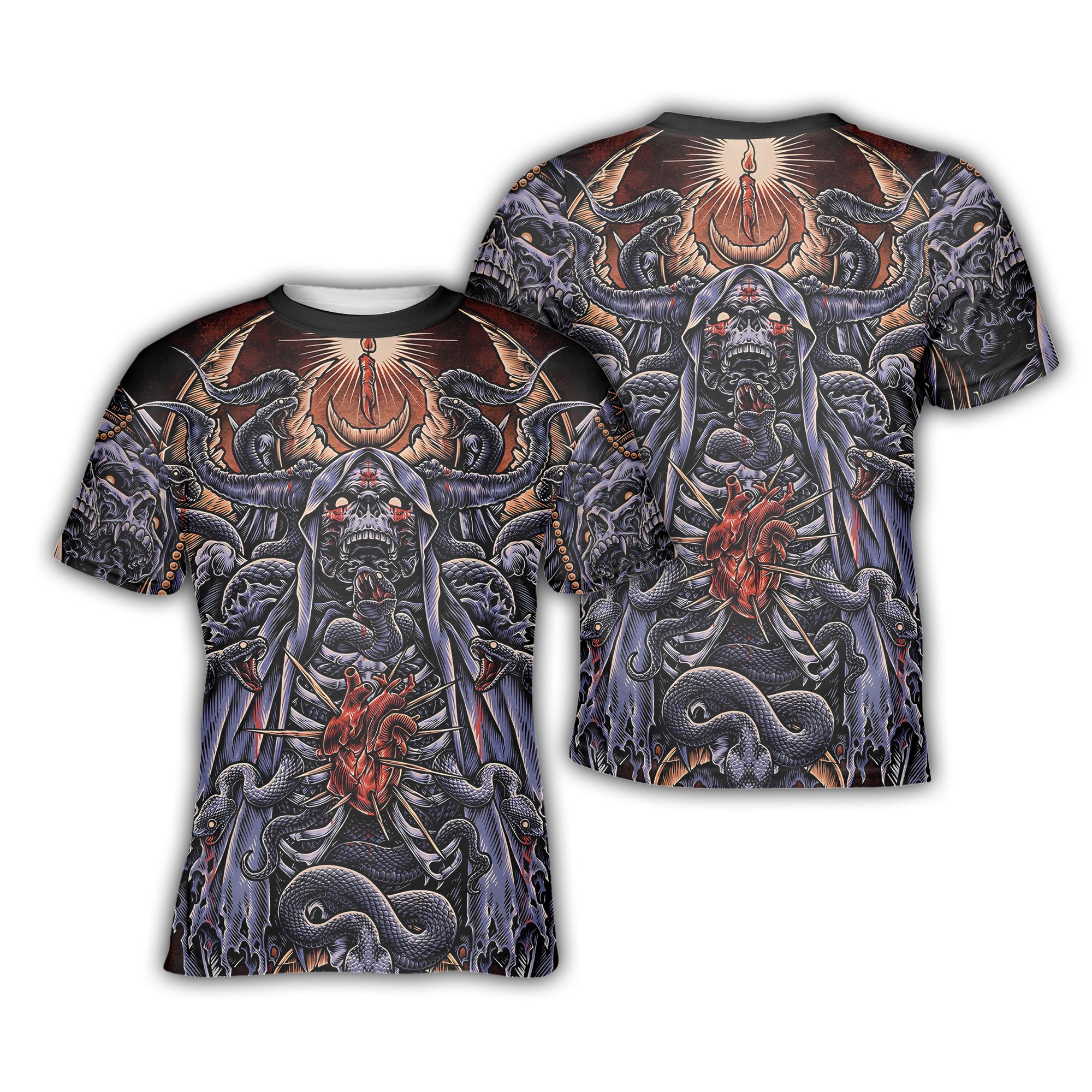 Serpent's Covenant Design Halloween Vibes T-Shirt - TH02