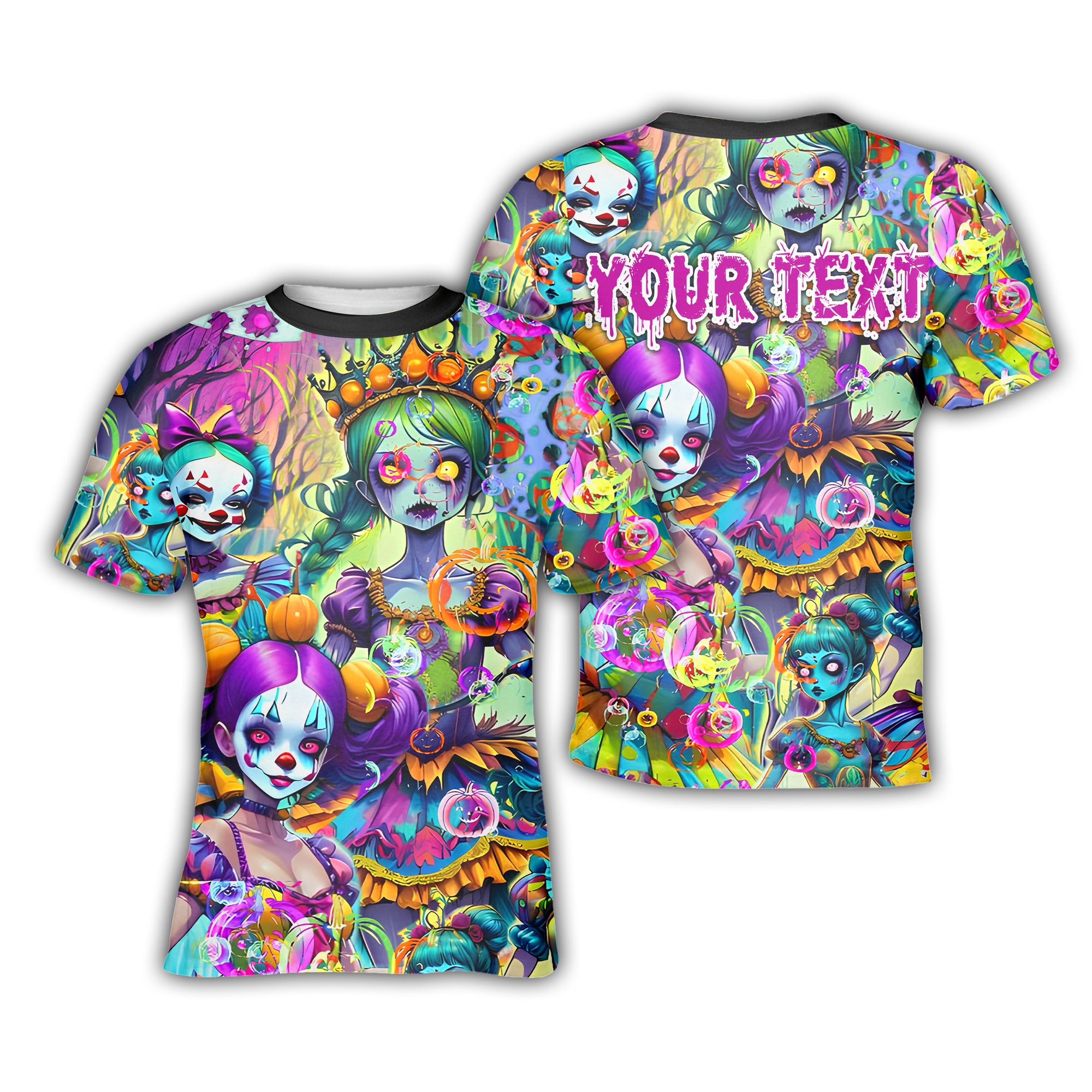 Personalised Doll Soul Design Halloween Vibes T-Shirt - TH02
