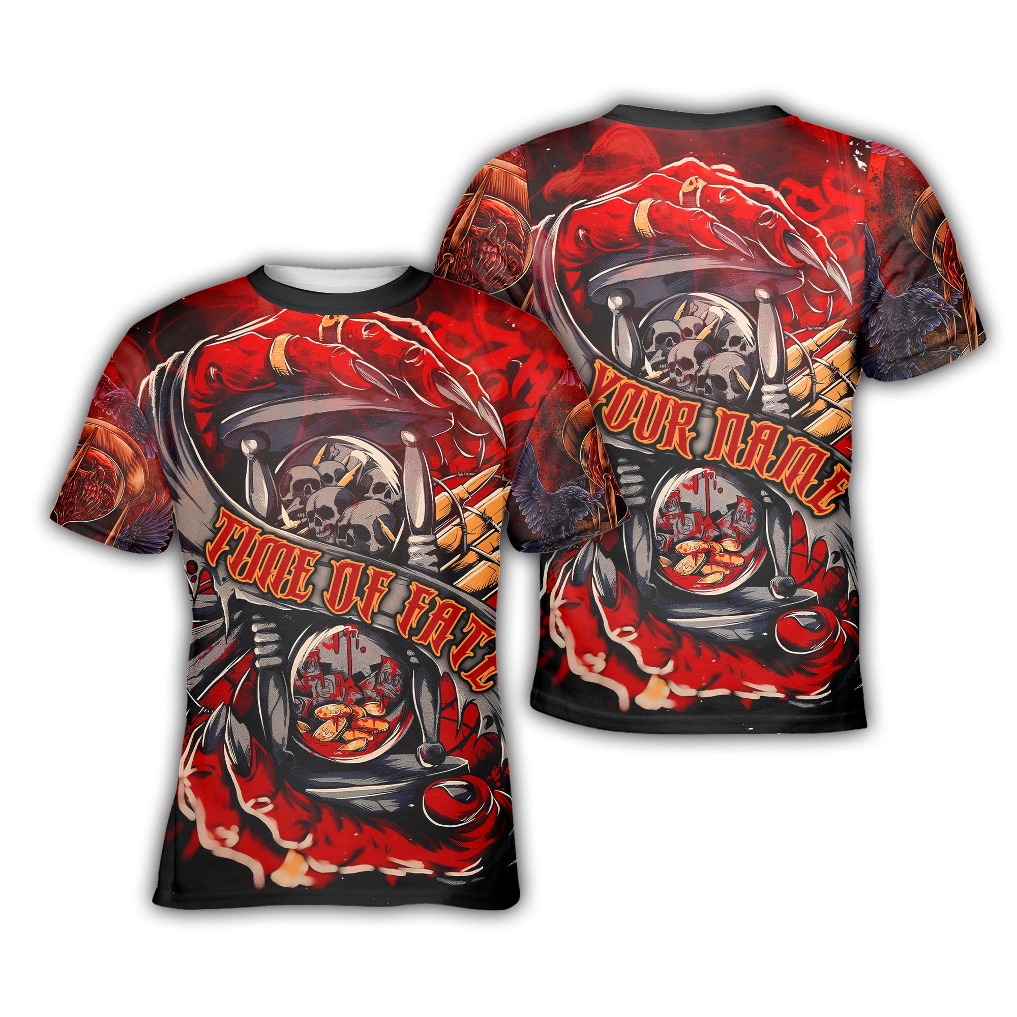 Personalised Time Of Fate Design Halloween Vibes T-Shirt - TH02