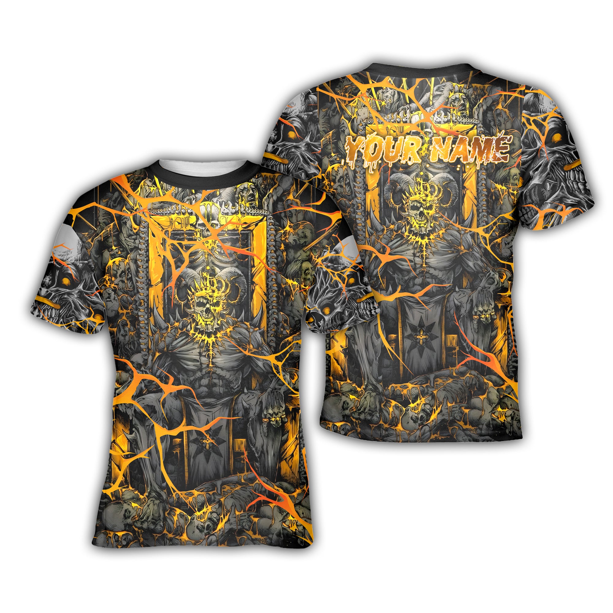Personalised Dark Overlord Design Halloween Vibes T-Shirt - TH02