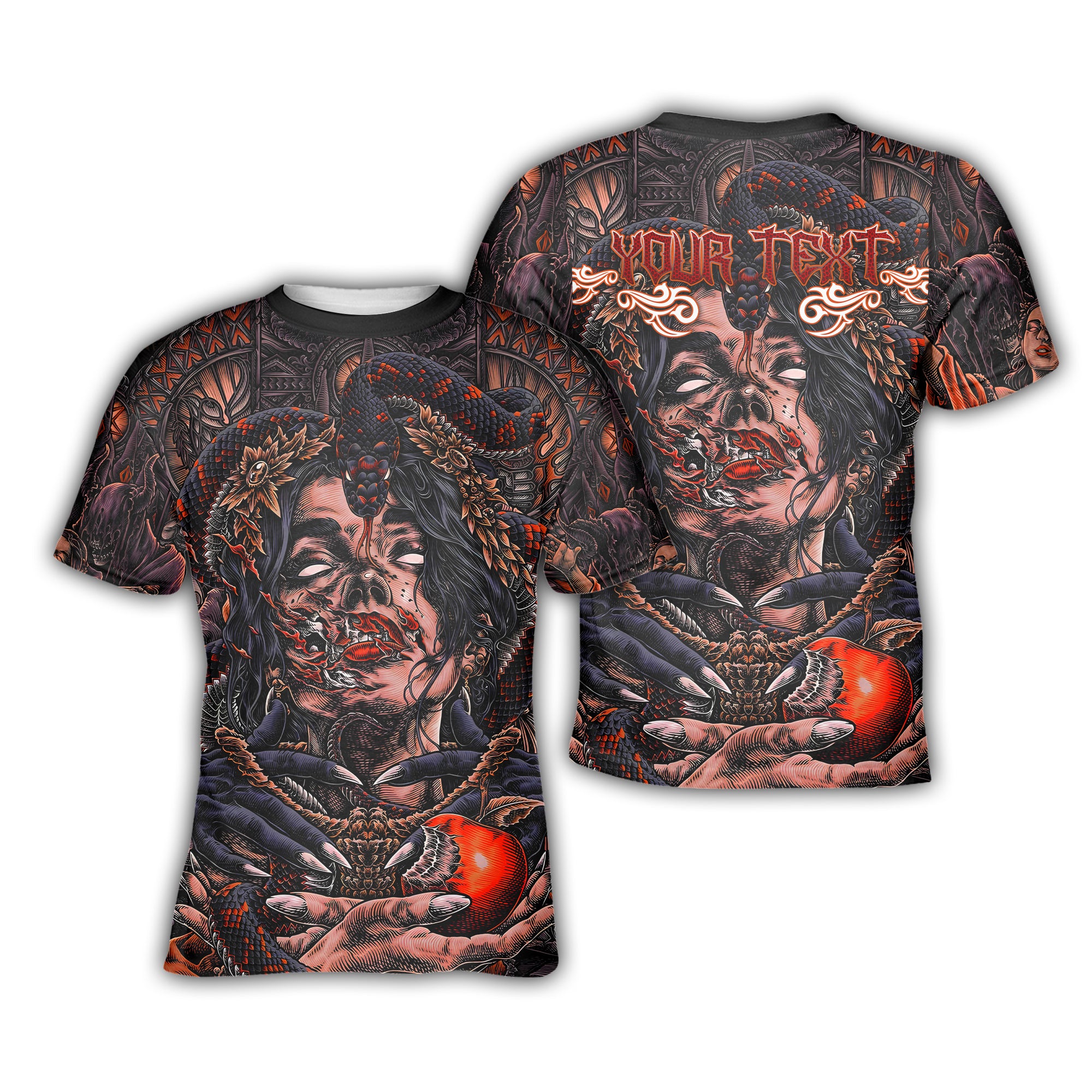 Personalised Fallen Angel Design Halloween Vibes T-Shirt - TH02
