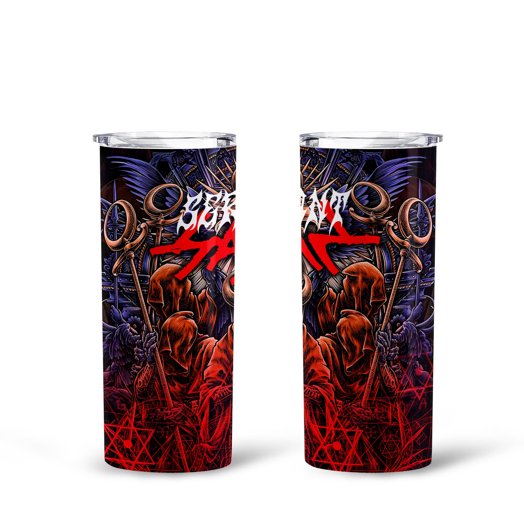 Servant Of Satan Design Halloween Vibes Skinny Tumbler – 20oz - TH02
