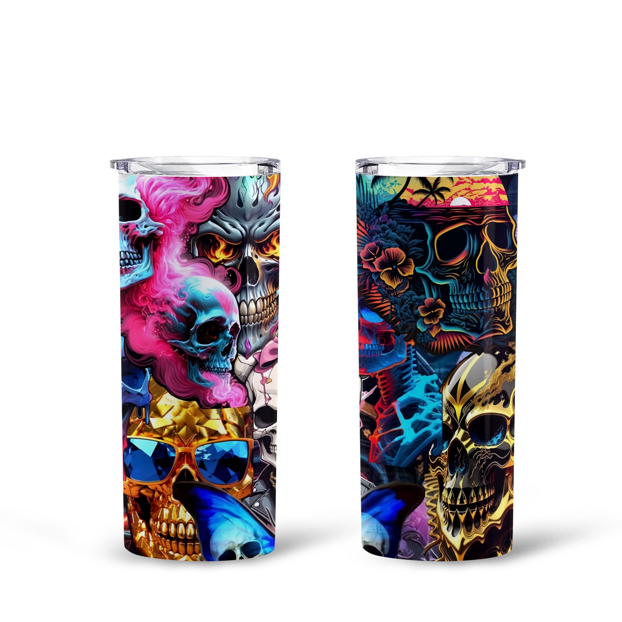 Lethal Beauty Design Halloween Vibes Skinny Tumbler – 20oz - TH02