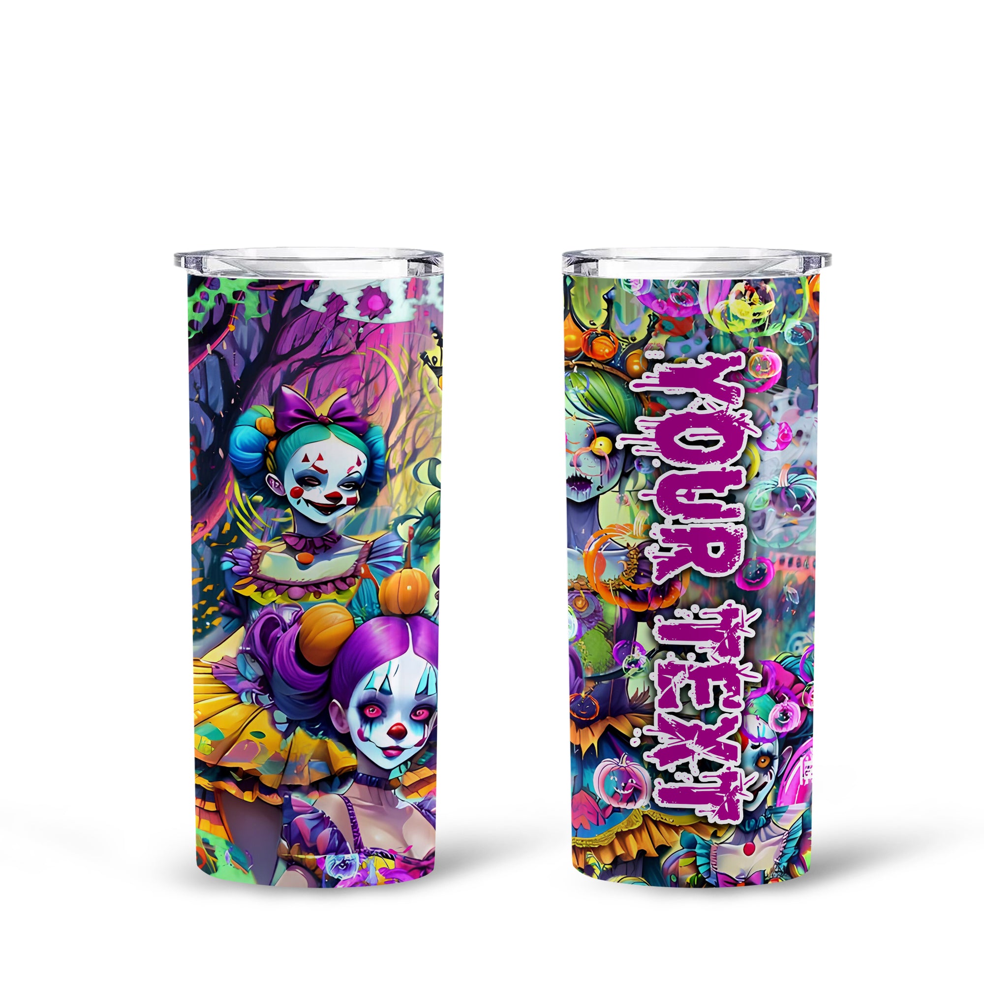 Personalised Doll Soul Design Halloween Vibes Skinny Tumbler – 20oz - TH02