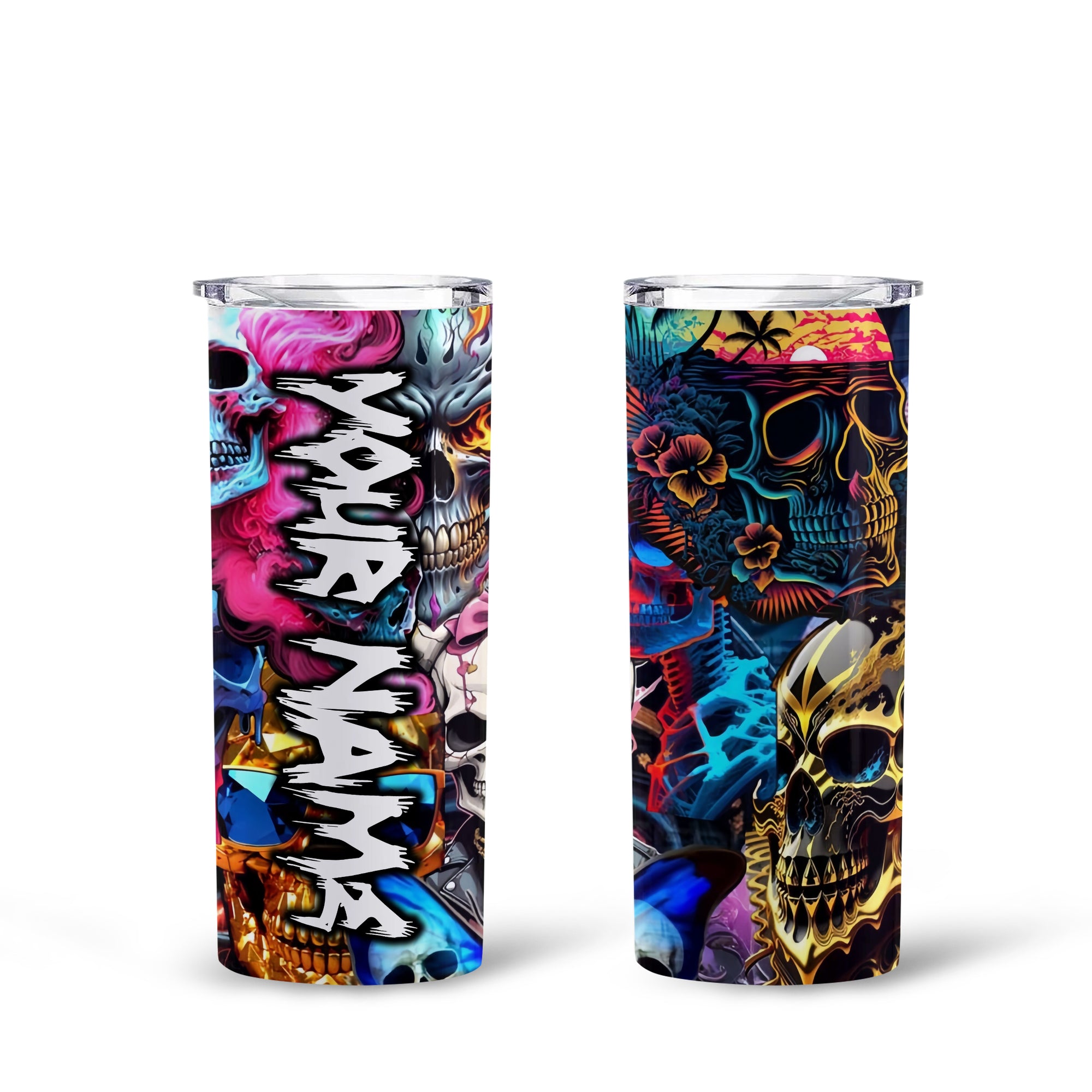 Personalised Lethal Beauty Design Halloween Vibes Skinny Tumbler – 20oz - TH02
