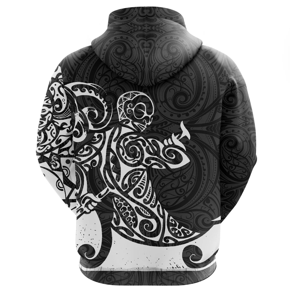 New Zealand Maori Tangaroa Tattoo Hoodie Unisex