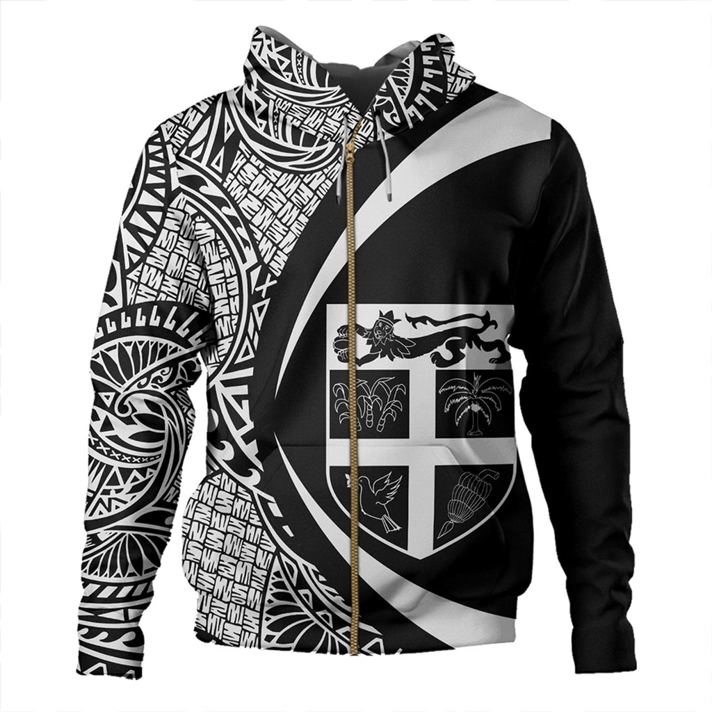 Fiji Coat Of Arm Lauhala Circle Hoodie Unisex