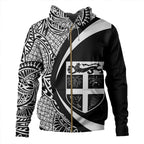 Fiji Coat Of Arm Lauhala Circle Hoodie Unisex