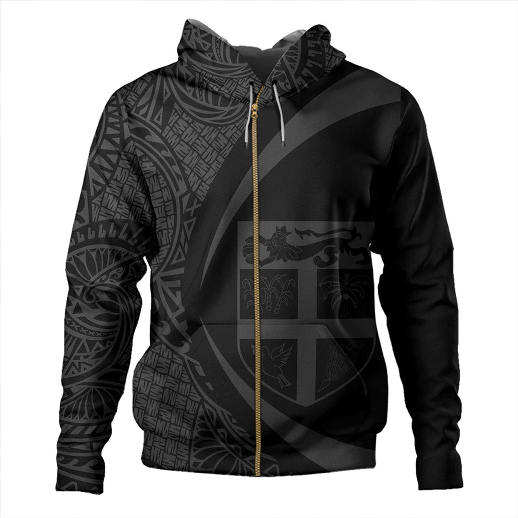 Fiji Coat Of Arm Lauhala Circle Hoodie Unisex